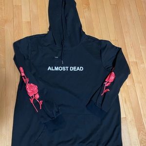 ALMOST DEAD hoodie XL